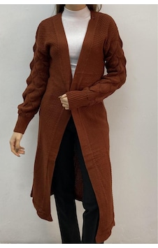 Onno Style Woman Spor Kapşonlu Lüpenli Hırka Kiremit Onno Style Woman Spor Kapşonlu Lüpenli Hırka Kiremit
