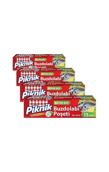 Piknik Buzdolabı Poşeti Büyük 15'li 4 Paketi Piknik Buzdolabı Poşeti Büyük 15'li 4 Paketi