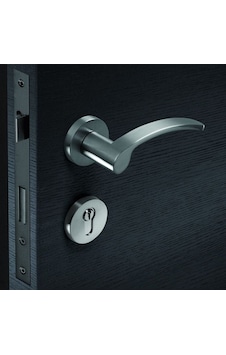 Çebi 506 Mıa Kapı Kolu Yuvarlak Inox Rozetli Oda Tk - Inox Çebi 506 Mıa Kapı Kolu Yuvarlak Inox Rozetli Oda Tk - Inox