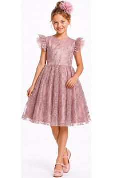 Mnk Baby & Kids Floare Kız Çocuk Abiye Elbise M00850 Koyu Pembe Mnk Baby & Kids Floare Kız Çocuk Abiye Elbise M00850 Koyu Pembe