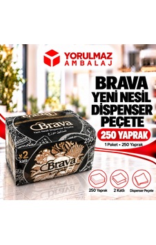 Yeni Nesil Dispanser Peçete 250 Yaprak Restoran, Kafe Ve Mağaza Servis Peçetesi Diğer