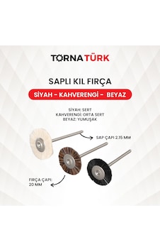 Zımpara Saplı Kıl Fırça Fırça & Yüzey İşleme Metalik Siyah Sert