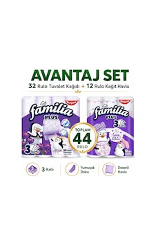 Familia Tuvalet Kağıdı 32li Rulo Sihirli Çiçekler+12li Rulo Havlu Familia Tuvalet Kağıdı 32li Rulo Sihirli Çiçekler+12li Rulo Havlu