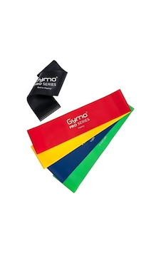 Gymo Pro Series Çantalı Direnç Bandı Fitness Pilates Esnetme Lastiği 5'li Set Renkli 7.5 Cm Çok Renkli Gymo Pro Series Çantalı Direnç Bandı Fitness Pilates Esnetme Lastiği 5'li Set Renkli 7.5 Cm Çok Renkli