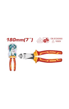 Total Vde İzoleli Yan Keski 180mm Total Vde İzoleli Yan Keski 180mm