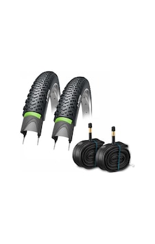 Bike Sky Obor 24x1.95 Zırhlı Dış Ve İç Lastik Seti - 3mm Green Shield & Jet Compound