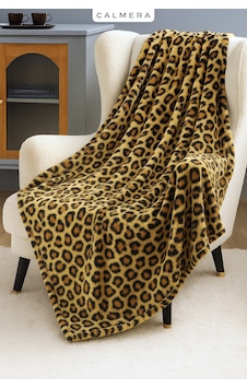 Calmera Wellsoft Tv Battaniyesi Ultra Yumuşak & Hafif Peluş - Polar 130 170 Cm - Leopar