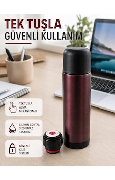 Zenvia Çift Katmanlı Vakumlu Termos Ofis Araç Kamp İçin Paslanmaz Çelik Termos Znv2026 Çok Renkli Zenvia Çift Katmanlı Vakumlu Termos Ofis Araç Kamp İçin Paslanmaz Çelik Termos Znv2026 Çok Renkli