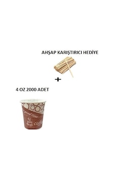 4 Oz Çay- Türk Kahvesi- Salep Karton Bardağı 2000 Adet 1 Koli