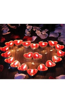 Mum Tealıght Kalp Mum 25 Adet Mum Tealıght Kalp Mum 25 Adet