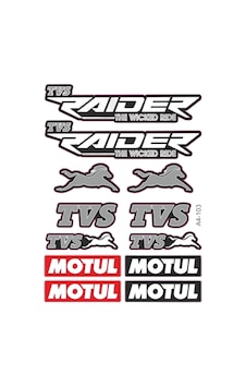 Tvs Raıder 125 Sticker Seti Siyah Tvs Raıder 125 Sticker Seti Siyah