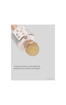 Spt-gld Mikrofonu Bluetooth Usb Aux Girişli 04711 Yankı Efektli Renkli Renkli Spt-gld Mikrofonu Bluetooth Usb Aux Girişli 04711 Yankı Efektli Renkli Renkli