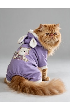 Bibelot Lavender Polar Kedi Tulumu Yumuşacık Ve Sıcacık Bunny Kulaklı Tulum Bibelot Lavender Polar Kedi Tulumu Yumuşacık Ve Sıcacık Bunny Kulaklı Tulum
