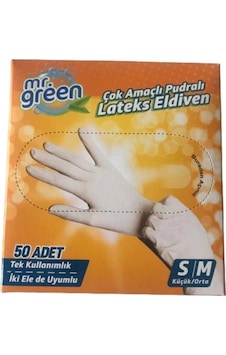 Mr Green Mr. Green Pudralı Lateks Eldiven S / M Mr Green Mr. Green Pudralı Lateks Eldiven S / M