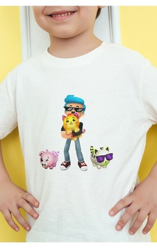 Yirmi Unisex Pk Xd Kedi Baskılı Tişört Beyaz - 536874709 beyaz