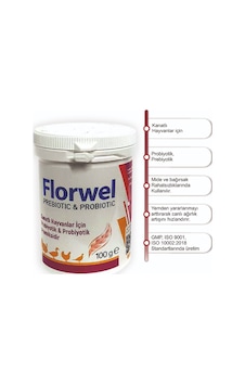 Florwel 100 Gr Kanatlı Hayvanlar İçin Probiyotik&prebiyotik Florwel 100 Gr Kanatlı Hayvanlar İçin Probiyotik&prebiyotik