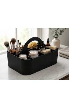 3d Baskı Çok Bölmeli Taşınabilir Banyo Ve Makyaj Organizeri - Saplı Masaüstü Düzenleyici-siyah Çok Renkli 3d Baskı Çok Bölmeli Taşınabilir Banyo Ve Makyaj Organizeri - Saplı Masaüstü Düzenleyici-siyah Çok Renkli