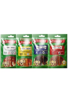 Freshy Kurutulmuş Sığır Ördek Tavuk Kuzu Etli Köpek Ödül Kemiği Karışık Paket Freshy Kurutulmuş Sığır Ördek Tavuk Kuzu Etli Köpek Ödül Kemiği Karışık Paket