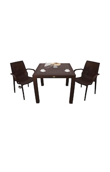 Depootoptan Mandella Elit Rattan 90 x 90 CM 2 Kişilik Nirvana Koltuk Masa Takımı K Kahverengi Depootoptan Mandella Elit Rattan 90 x 90 CM 2 Kişilik Nirvana Koltuk Masa Takımı K Kahverengi