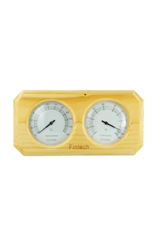 FINTECH Sauna Ahşap Termometre ve Higrometre Kombine-ToptancıyızB