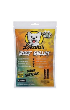 Lokums Köpek Dana Gırtlak Ödül Maması, Stick,%100 Doğal, Katkı Maddesi İçermez, 15 Cm, 2 Adet Lokums Köpek Dana Gırtlak Ödül Maması, Stick,%100 Doğal, Katkı Maddesi İçermez, 15 Cm, 2 Adet