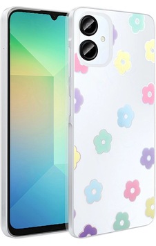 Samsung Uyumlu Galaxy A06 Kılıf Şeffaf Figürlü Zore Folk Sert Kapak Papatya Samsung Uyumlu Galaxy A06 Kılıf Şeffaf Figürlü Zore Folk Sert Kapak Papatya