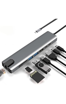 Usb-c Çoklayıcı - Hdtv Çok Fonksiyonlu 8 Port Çevirici Adaptör Yd Usb-c Çoklayıcı - Hdtv Çok Fonksiyonlu 8 Port Çevirici Adaptör Yd