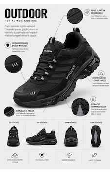 Big King Volt Erkek Spor Outdoor Trekking Ayakkabı Siyah Big King Volt Erkek Spor Outdoor Trekking Ayakkabı Siyah