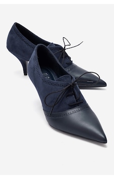 Luvi Shoes Medley Lacivert Süet Lacivert Cilt Bağcıklı Kadın Topuklu Ayakkabı Luvi Shoes Medley Lacivert Süet Lacivert Cilt Bağcıklı Kadın Topuklu Ayakkabı