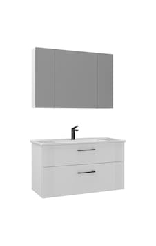 Orka Banyo Dolabı Takım Bari 100 Cm Beyaz Beyaz Orka Banyo Dolabı Takım Bari 100 Cm Beyaz Beyaz