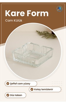 Cam Küllük Kare 10.5x10.5x3.5 Cm Şeffaf Sigara Küllüğü Masa Dekor Cam Küllük Kare 10.5x10.5x3.5 Cm Şeffaf Sigara Küllüğü Masa Dekor