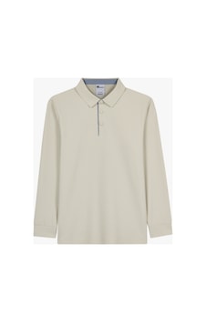 Skechers M Long Sleeve Waffle Polo Erkek Bej Polo Tişört S2620148-1559 Skechers M Long Sleeve Waffle Polo Erkek Bej Polo Tişört S2620148-1559