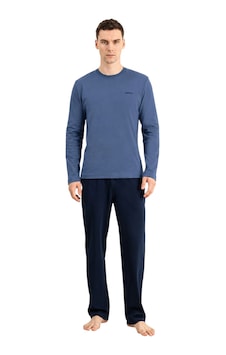 Elitepoint 1928 Erkek O-yaka Kışlık Pijama Takım İndigo Elitepoint 1928 Erkek O-yaka Kışlık Pijama Takım İndigo