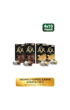 L'or Aromalı Kapsül Kahve Seti 4 x 10'lu L'or Aromalı Kapsül Kahve Seti 4 x 10'lu