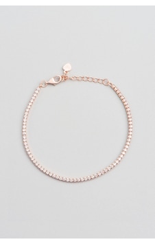So Chic 18 Ayar Rose Altın Kaplama Gümüş 20 CM Su Yolu Bileklik So Chic 18 Ayar Rose Altın Kaplama Gümüş 20 CM Su Yolu Bileklik