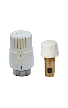 Kalite Eca Kompakt Termostatik Radyatör Petek Vanası Kısa Tip 41.3mm 602120813 Takım Beyaz