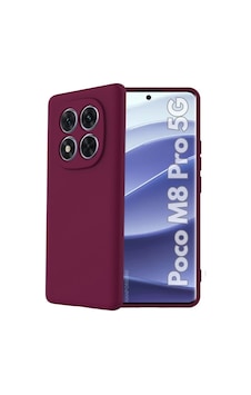 Poco M8 Pro 5g Uyumlu Silikon Kılıf - Pastel Renk Tonu Kamera Korumalı Esnek Kapak - Mürdüm Poco M8 Pro 5g Uyumlu Silikon Kılıf - Pastel Renk Tonu Kamera Korumalı Esnek Kapak - Mürdüm