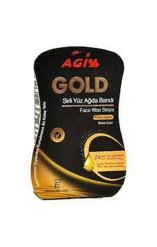 Agiss Gold Yüz Bölgesi için Sir Ağda Bandı 24'lü + Temizleme Mendili 4'lü Agiss Gold Yüz Bölgesi için Sir Ağda Bandı 24'lü + Temizleme Mendili 4'lü