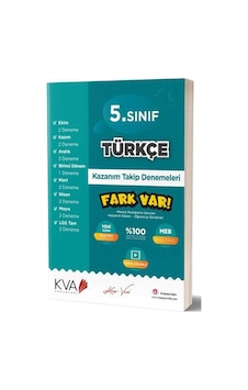 5. Sınıf Türkçe Kazanım Takip Denemeleri- KVA Yayınları 5. Sınıf Türkçe Kazanım Takip Denemeleri- KVA Yayınları