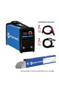 Magmaweld Megastick 200 Amper Kaynak Makinesi + 100 Adet 2.50x350 Mm Elektrod Magmaweld Megastick 200 Amper Kaynak Makinesi + 100 Adet 2.50x350 Mm Elektrod
