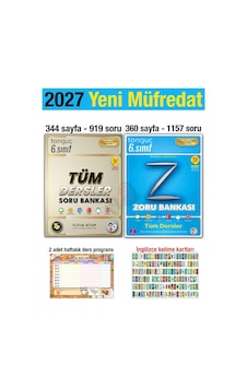 6. Sınıf 2027 Tüm Dersler Soru Zoru Bankası Seti Maarif Model 6. Sınıf 2027 Tüm Dersler Soru Zoru Bankası Seti Maarif Model