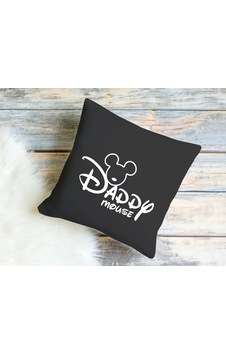 BK Gift Disney Tasarımlı Premium Kumaş Siyah Kırlent Yastık, Ev H BK Gift Disney Tasarımlı Premium Kumaş Siyah Kırlent Yastık, Ev H