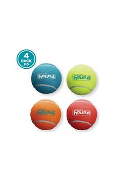 Petstages Squeaker Ballz Squeaky Tenis Topları Medium 4'lü Petstages Squeaker Ballz Squeaky Tenis Topları Medium 4'lü