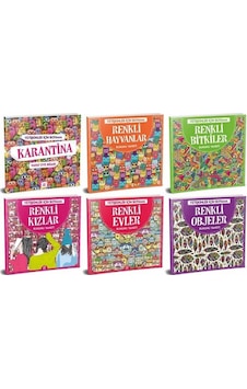 Yetişkinler İçin Boyama Seti-6 Kitap Takım- Dokuz Yayınları