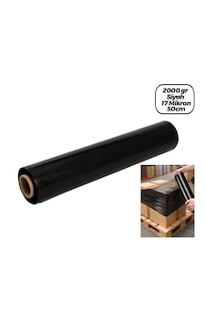 6 Adet Brüt: 2000gr Net Streç: 1500gr Siyah Koli - Palet Streç Film 17 Mikron 50cm 5673 6 Adet Brüt: 2000gr Net Streç: 1500gr Siyah Koli - Palet Streç Film 17 Mikron 50cm 5673
