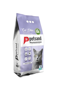 Petsand Lavanta Kokulu Topaklaşan Bentonit Kedi Kumu 10 L Petsand Lavanta Kokulu Topaklaşan Bentonit Kedi Kumu 10 L
