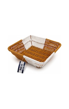 Kare Hasır K.rengi - Beyaz Ekmek Sepeti 24cm Kare Hasır K.rengi - Beyaz Ekmek Sepeti 24cm
