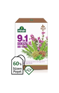 Arifoğlu 9 in 1 Dokuzu Bir Yerde Bitki Süzen Poşet Çay 60'lı Arifoğlu 9 in 1 Dokuzu Bir Yerde Bitki Süzen Poşet Çay 60'lı