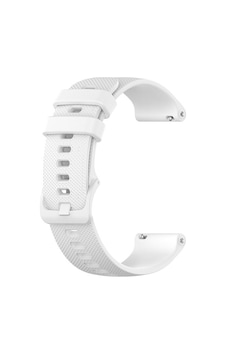 Microcase KY30 Xiaomi Amazfit Pace 2 İçin Nokta Desenli Silikon Kordon Kayış Beyaz