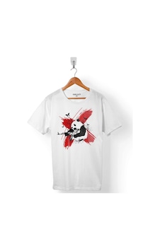 Panda Bear Shoot Savaşcı Kung Fu Kungfu Erkek Tişört 001 Panda Bear Shoot Savaşcı Kung Fu Kungfu Erkek Tişört 001